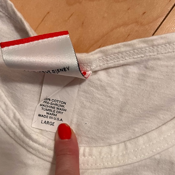 Vintage 90s Walt Disney World Minnie Mouse Tank Top Made In US Distressed Size L - Picture 5 of 5